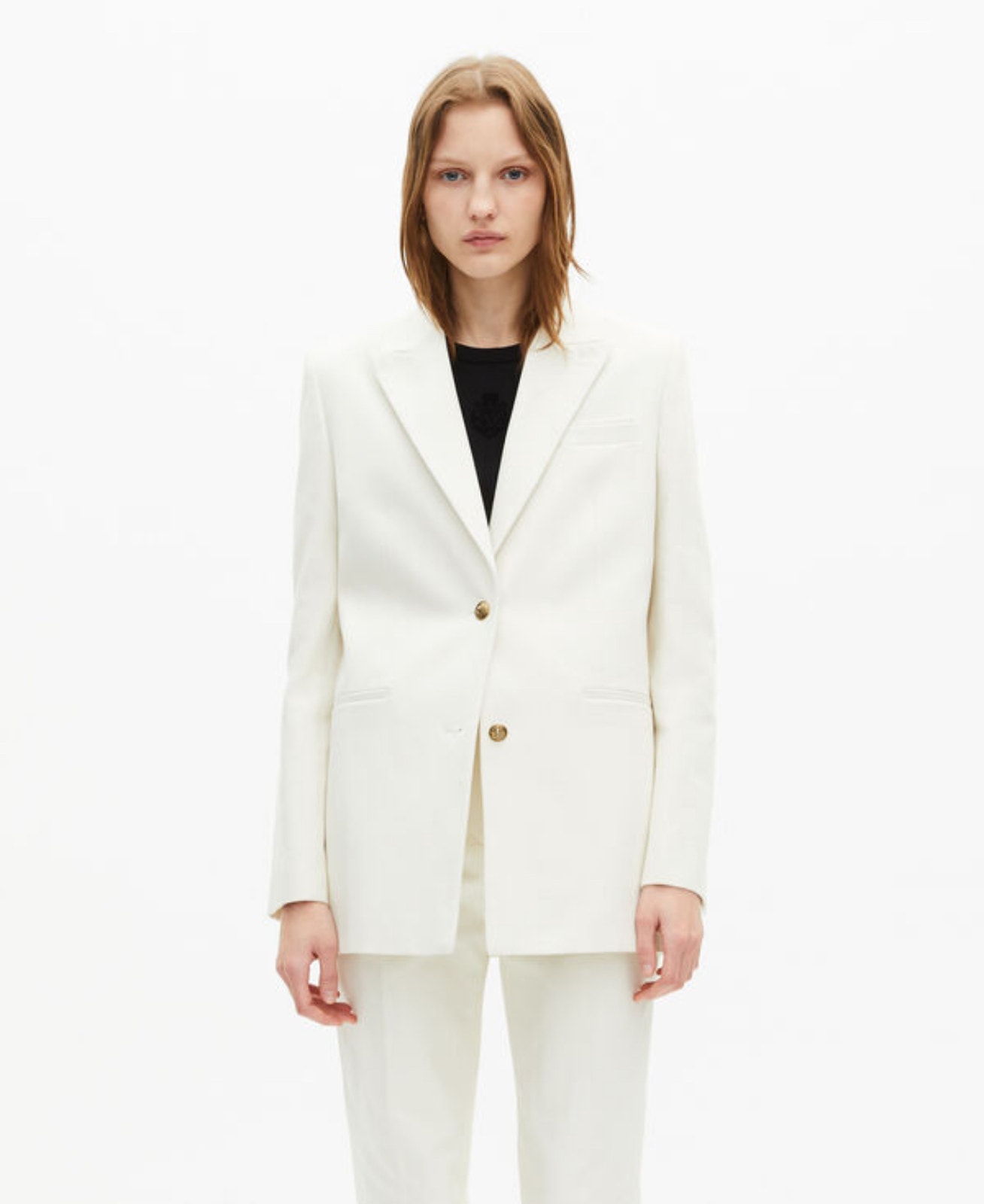 Ecru Pant Suit Set From The Kooples, Msrp $960, Us Size: 8